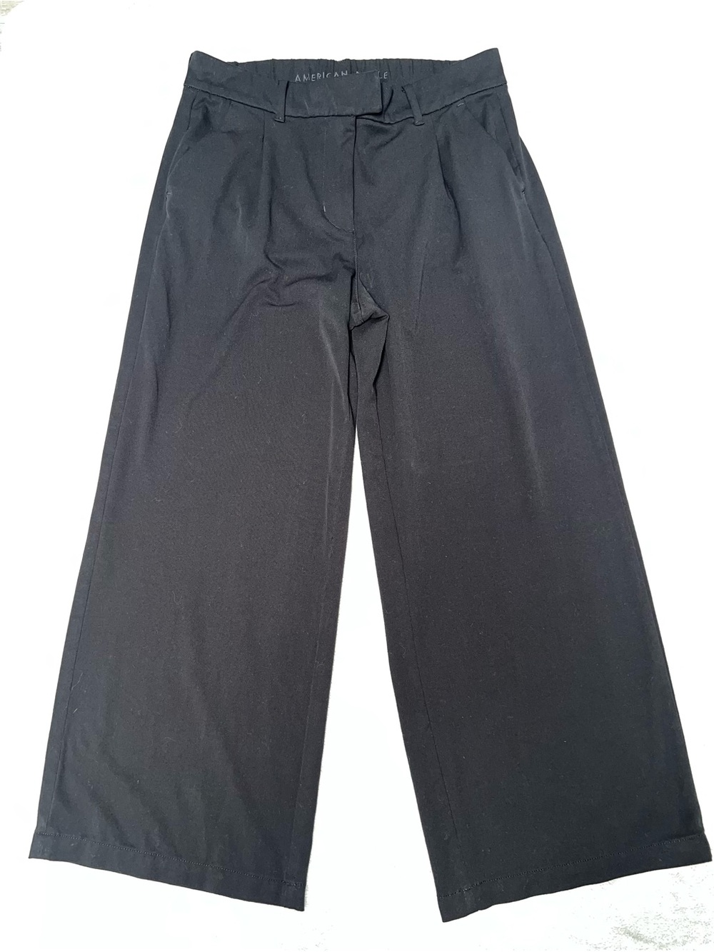 American Eagle Outfitters Black Wide-Leg Women's Pants